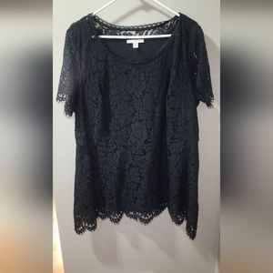 ISAAC MIZRAHI LACE TOP